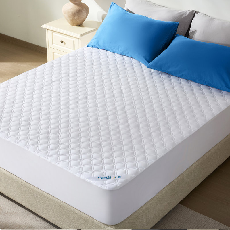BEDLORE® Noiseless Waterproof Mattress Protector, Hypoallergenic Quilted Washable Mattress Cover, Breathable Mattress Pad with 6-18'' Deep Pocket