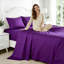 Ensemble de draps 4 pièces pour grand lit - Draps rafraîchissants et respirants - Literie de luxe à poches profondes pour enfants, adolescents et adultes - Infroissable doux - Lavable à la machine - Mauve-123755273-123755269