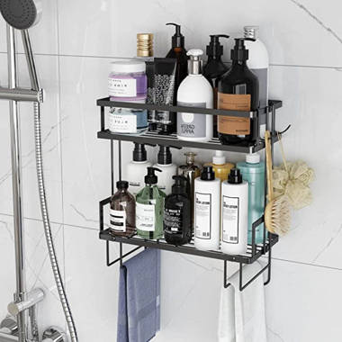 Rebrilliant Arinola Metal Adhesive Bathroom Shelves