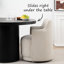 Fauteuil pivotant rembourré entièrement assemblé en tissu-1994200541