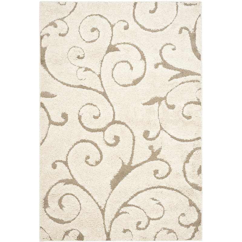 Benedetti Hooked Rug, Rectangle 183 x 274 cm, Ivory/Beige