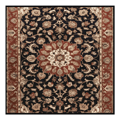 Tapis brun lavable à la machine