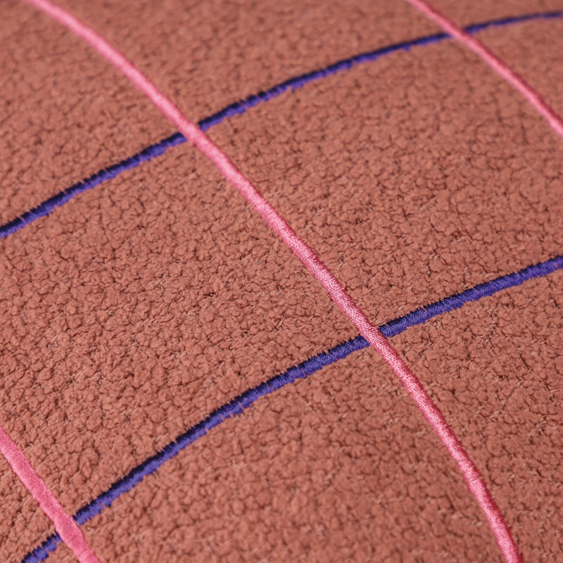 Square Cushion Cover, Antique Pink/Pink