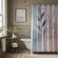 Rideau de douche standard rose et bleu Wabi Sabi-574136668