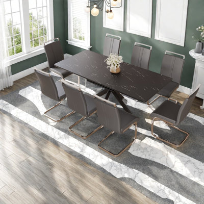 Ensembles de table de salle à manger (doit inclure à la fois la table et la chaise), MDF extensible pour la maison