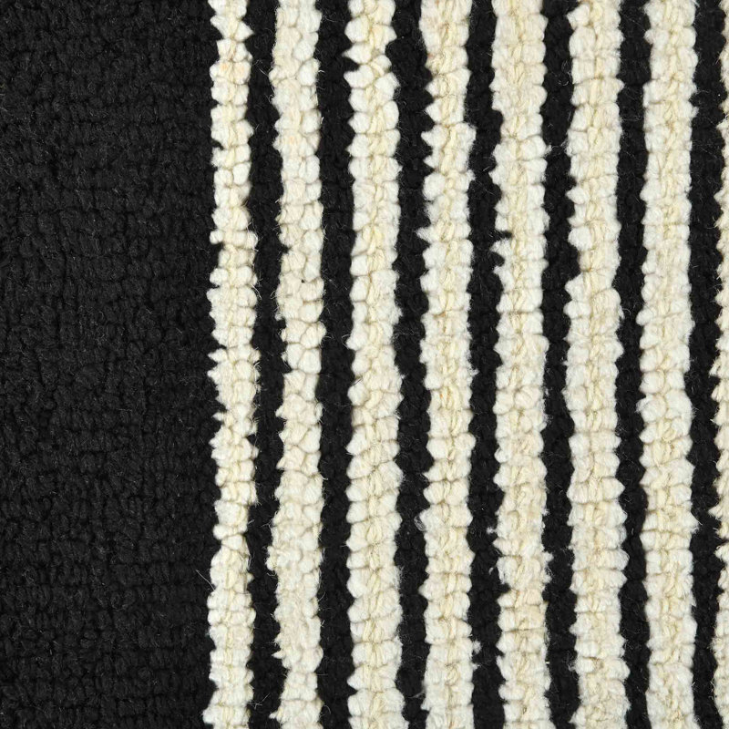 Lemmitty Wool Geometric Indoor Rug, Rectangle 8' x 5'