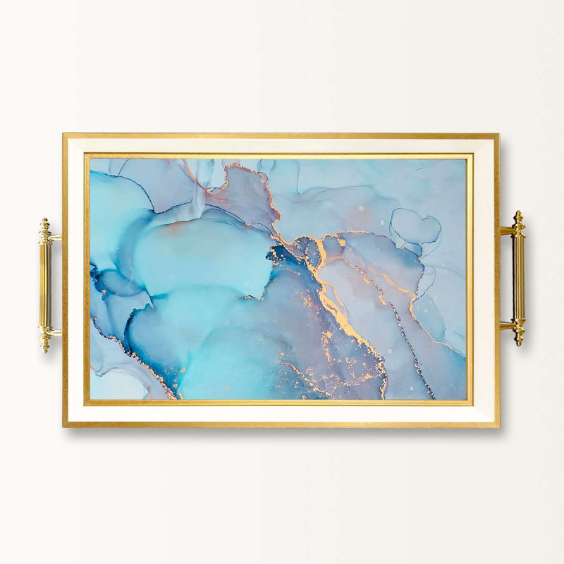 Elegant Glass Serving Tray, 19.7 x 11.4 x 1.4 inches | 100% High-Quality Glass | Perfect for Entertaining & Serving | Stylish and Functional Design for Home & Parties | Durable and Easy to Clean