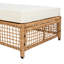 Chaise longue de patio avec dossier à 5 positions, coussin et roulettes-201174008-201174009