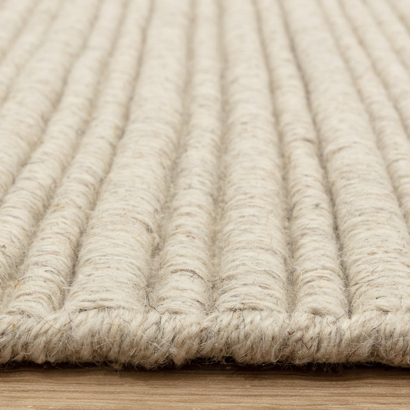 Berhan Looped Ivory Area Rug, Rectangle 160 x 230 cm