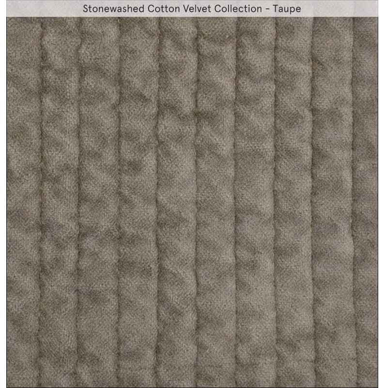 Kobie Stonewashed Cotton Modern Rustic 3 Piece Quilt Set, Taupe, Twin Quilt + 1 Standard Sham