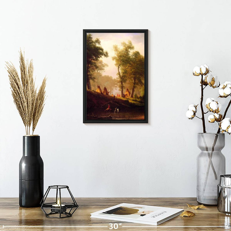The Wolf River, 9" x 13", Floating Frame Black