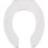 Bemis Round White Plastic Toilet Seat
