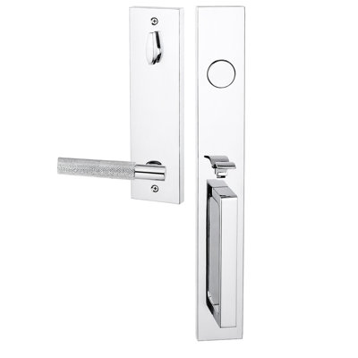 Bravura 973-846 Dummy Montgomery Handleset with Knurled Lever in Bright Chrome - L