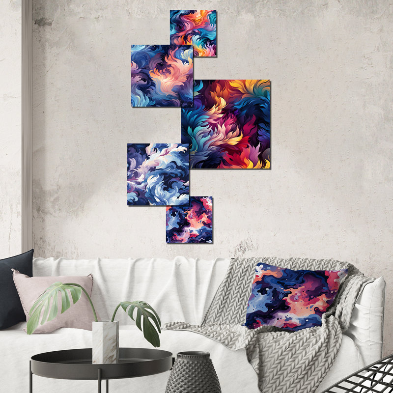 Crusse - Ensemble d'art mural abstrait de 5