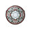 Victorian Tulip Bevel Medallion Stained Glass Window