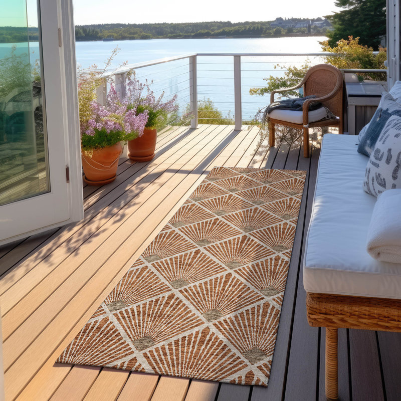 Tapis intérieur / extérieur Maliana, Tapis de couloir 2 pi 3 po x 7 pi 6 po