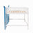 Lessing Full Loft Bed with Built-In Stairs