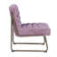 Chaise d'appoint Loria, cuir fleur Wisteria