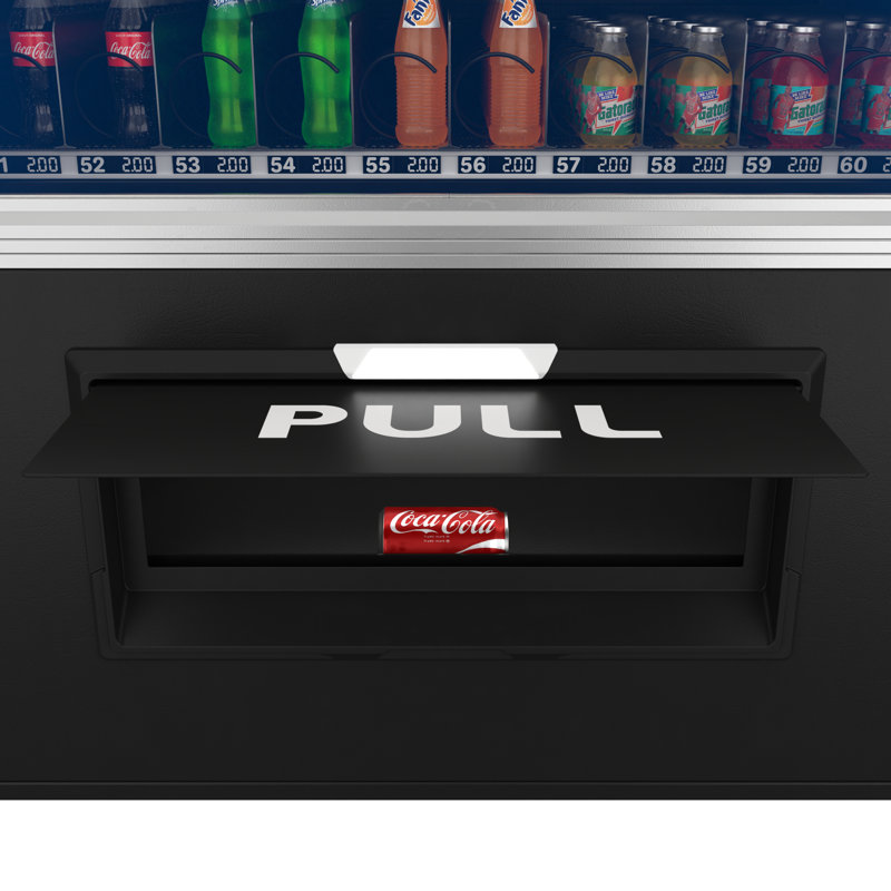Snack Vending Machine with 21.5 Inch Touch Display, 66 Slots and Elevator-Lift Dispensing System,Refrigerated, Bill and Coin Acceptor, Credit Card Reader, Wifi and 4G Connectivity in Black (KM-VMRWT-66EBCR)