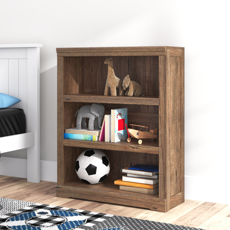 Breccan Engineered Wood Standard Bookcase with Adjustable Shelves, Dark Brown