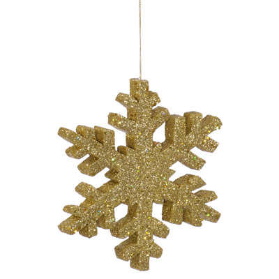 Glitter Outdoor Snowflake Ornament