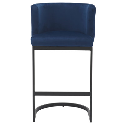 Adelaid Upholstered Counter Stool with Metal Frame
