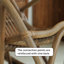 Chaise berçante en rotin avec coussin Home Leisure