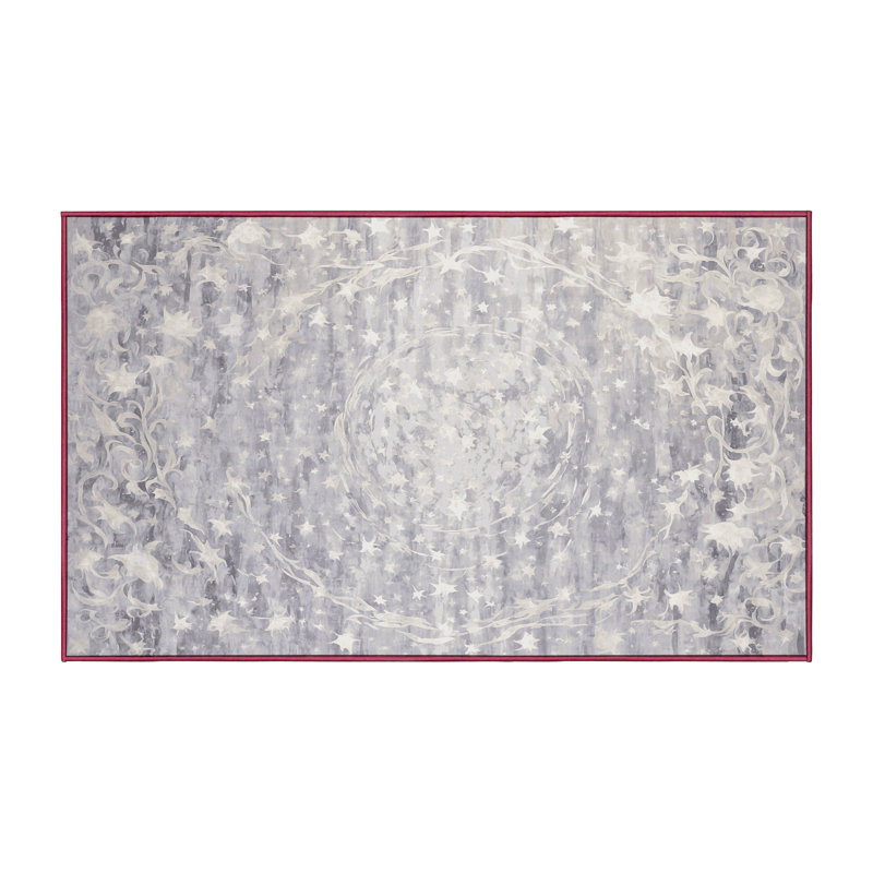 Tapis beige lavable à la machine, Rectangulaire 3 pi x 5 pi
