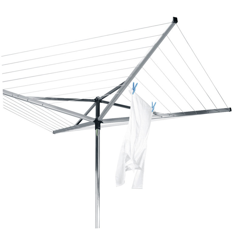 Brabantia Essential Rotary Clothes Line with Ground Tube, 177cm  H x 192.5cm W x 192.5cm D