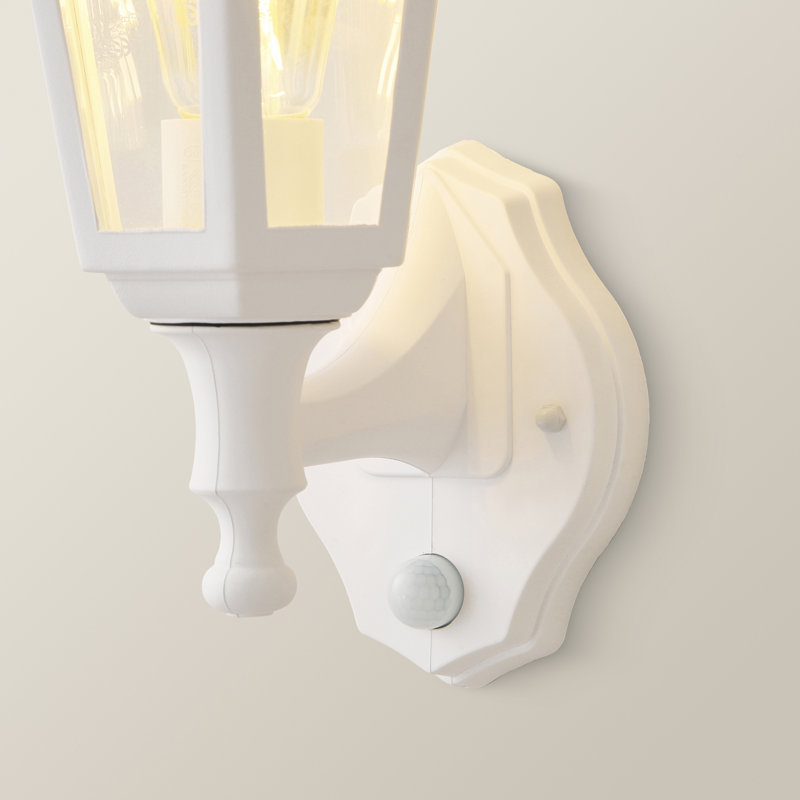 Mcmahan Outdoor Wall Lantern, Cool White, White
