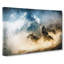 Wolves Howling in the Forest in Abstract - Wrapped Canvas-55302884