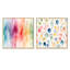 Daandre - Ensemble de 2 collages carrés abstraits-101847177-101847179