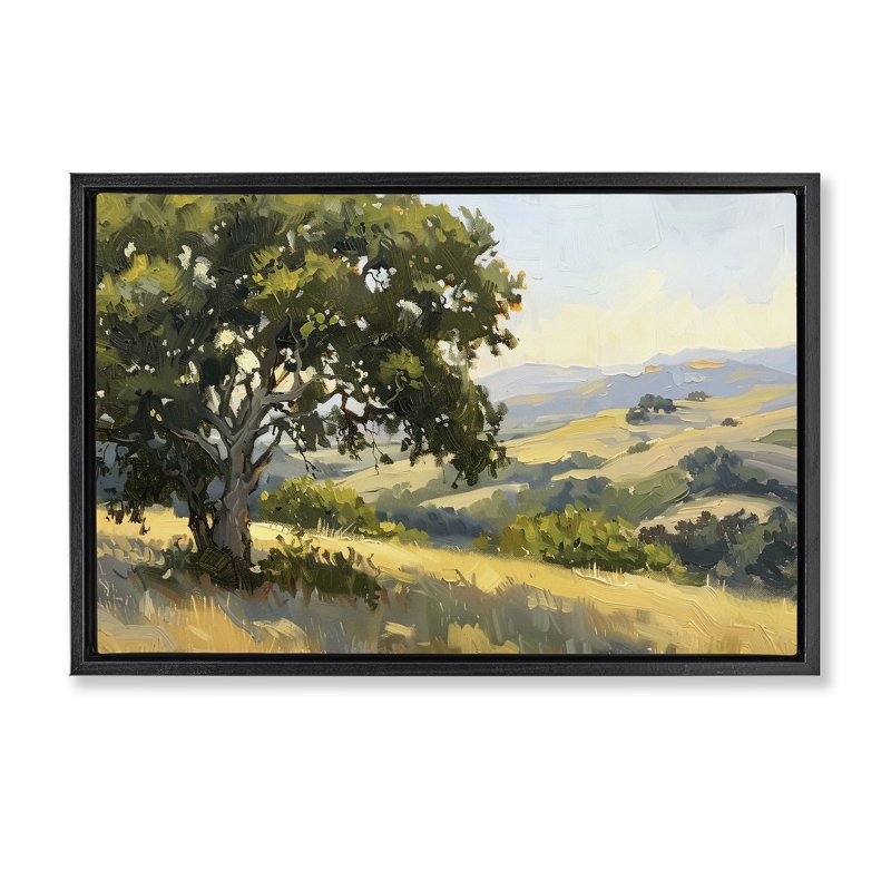 Cadre flottant sur une colline, design par LSR Creative Studio, Cadre flottant noir de jais, H 17 po x l 25 po