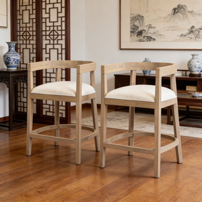 Rubberwood Counter Stool (Set of 2)
