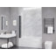 ANZZI de style accordéon de 56 po x 33 po Porte de douche réversible à 4 panneaux avec cadre et quincaillerie-99151025