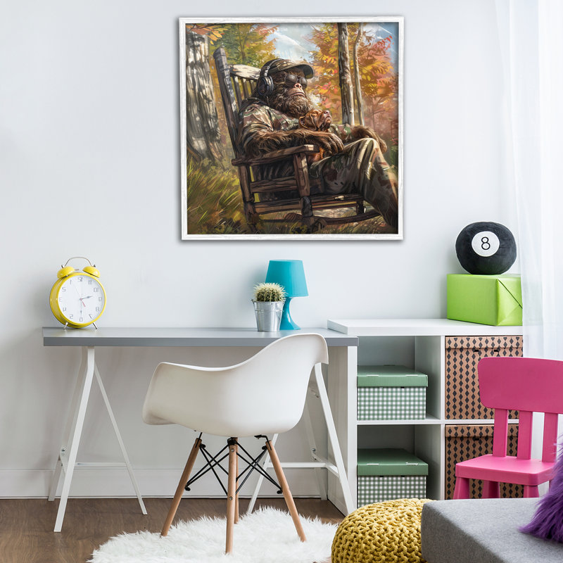 «Mythical Creature» avec casque d'écoute, estampe numérique, conception de Jim Baldwin, H 24 po x l 24 po