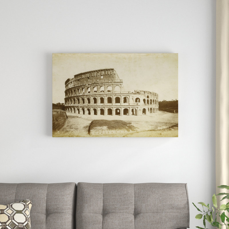 The Colosseum by Giacomo Brogi - Photograph Print, Wrapped Canvas, 20cm H x 30cm W
