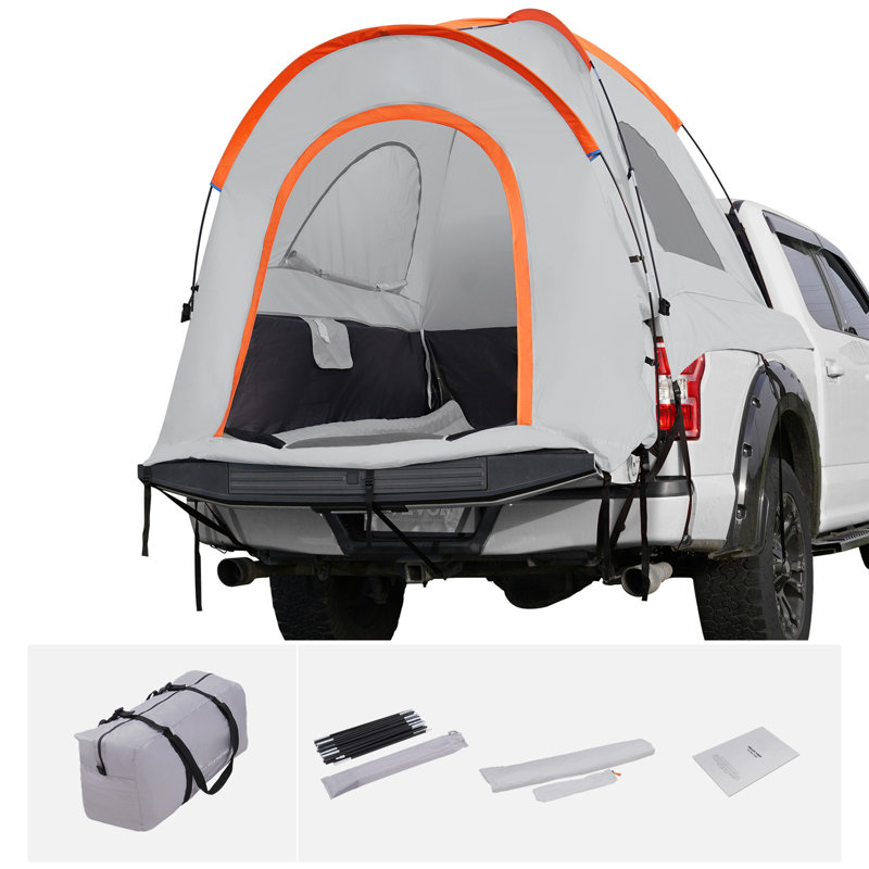 Tente de camion - L 8,3 po x l 9,7 po x H 24,8 po - Polyester - 1 pièce - Blanc + gris
