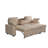 Multi - Functional Sectional Sofa Ensemble Featuring A Removable Cup Holder Tray, Storage - Integrated Chaise And Adjustable Backrests-218672630