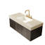 Sintered Stone Countertop and Undermount Ceramic Basin-123303675