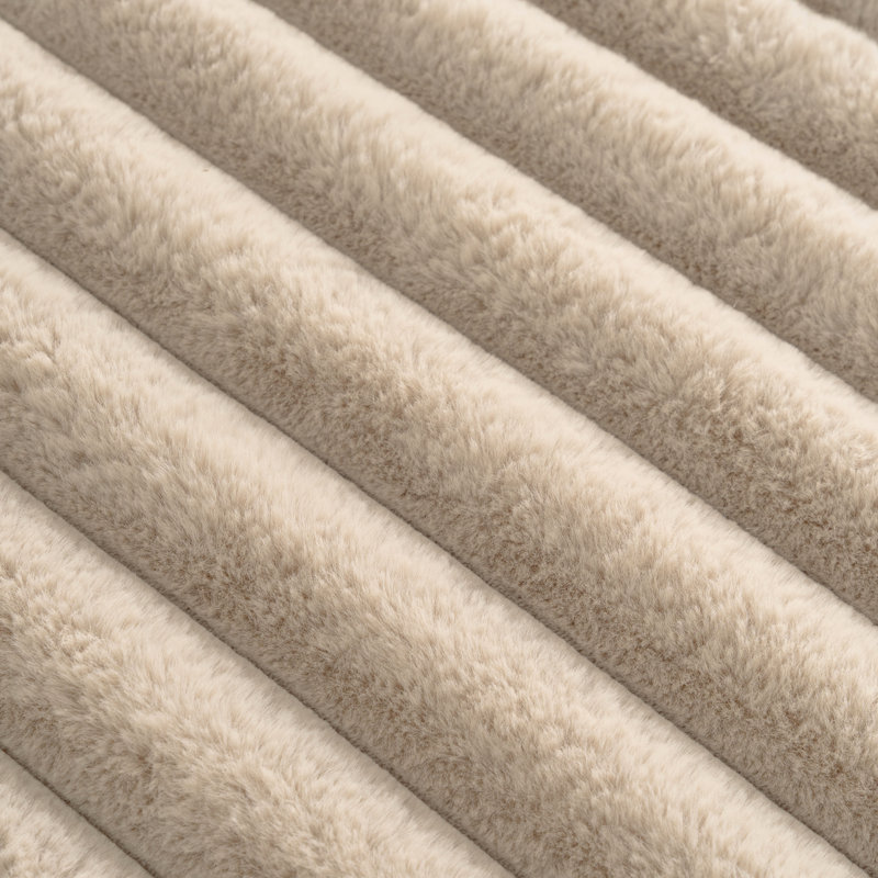 Canapé modulaire de 110 po pour salon, café. Combiné, revêtement en fausse fourrure de lapin, en forme de L, 3, modulaire Cozy Room, fourrure, en L, 3 sièges