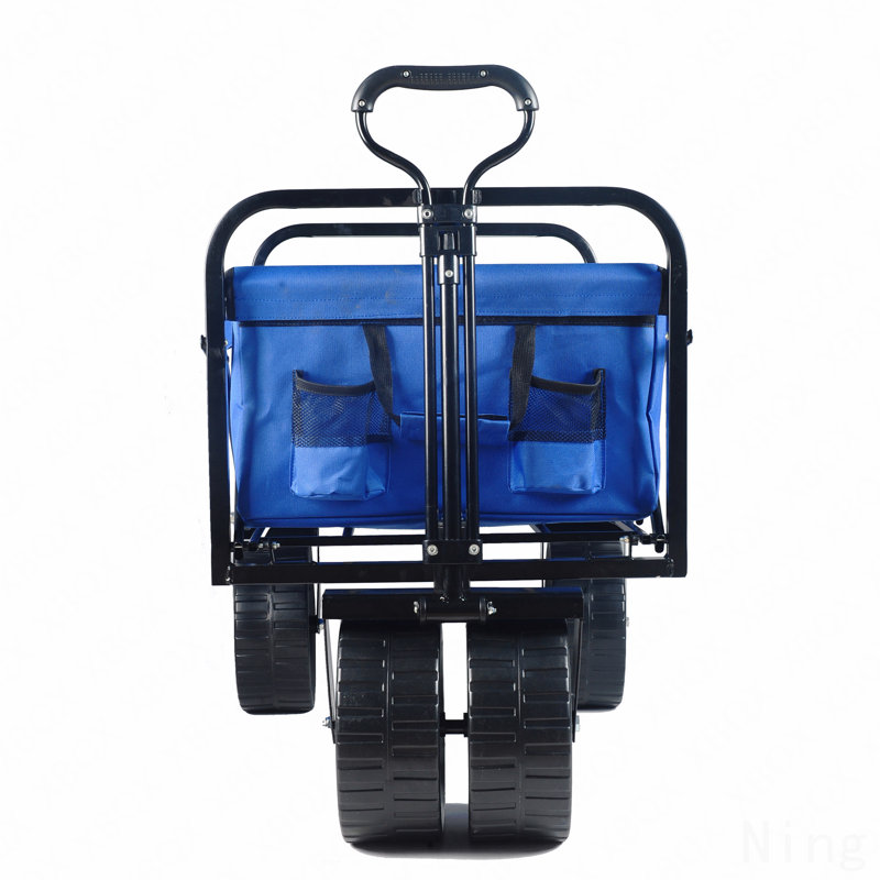 Chariot de plage pliable, Bleu