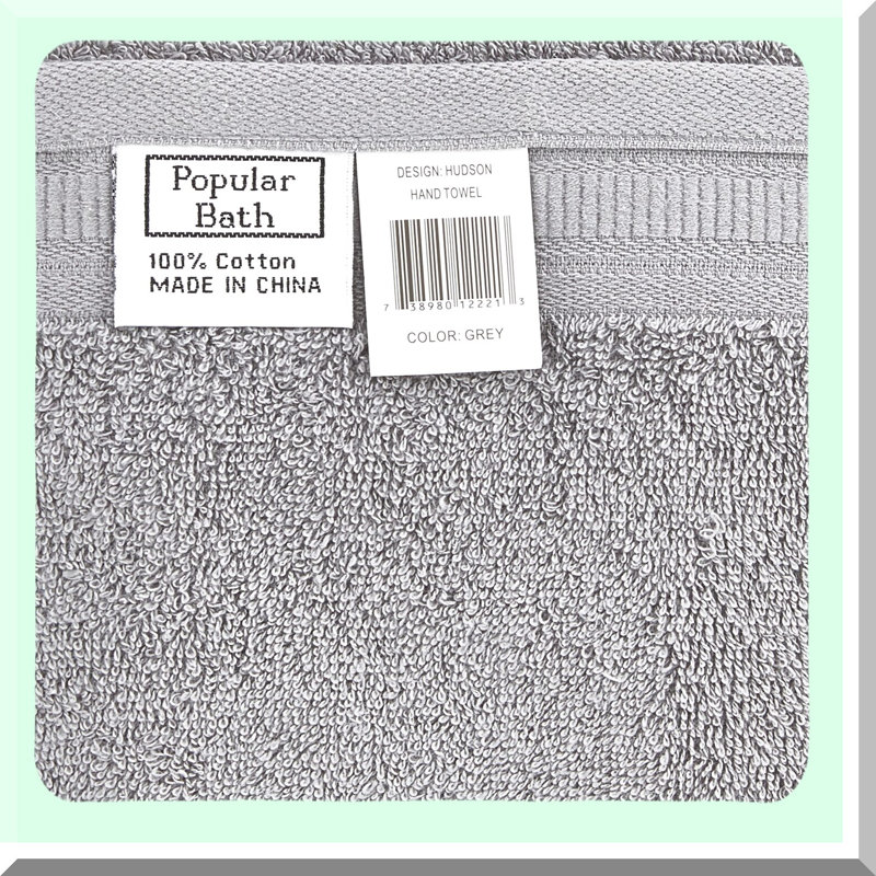 LuxSoft Grey 3-Piece Towel Set - Erica Collection