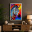 Chromatic Zebra Pop Art - Print-136705075-136705079