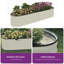 Metal Raised Garden Bed,240x61x43cm-1830031391