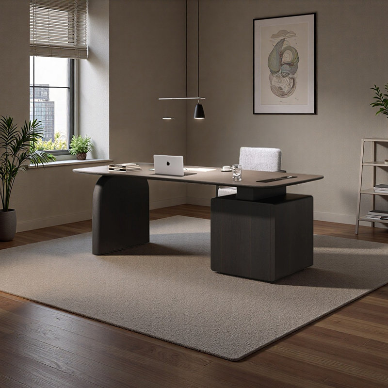 Bureau unique avec surface de travail spacieuse, H 29,53 po x l 55,12 po x P 27,56 po
