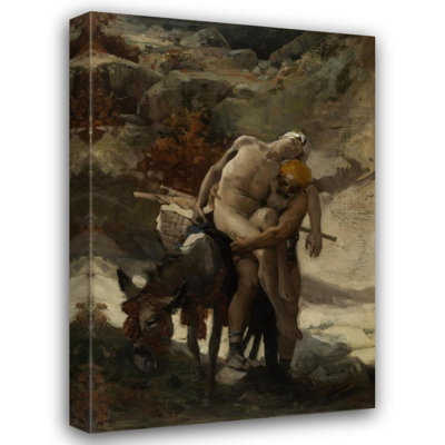 "Le bon Samaritain, croquis" par Aimé Morot - Toile tendue avec châssis