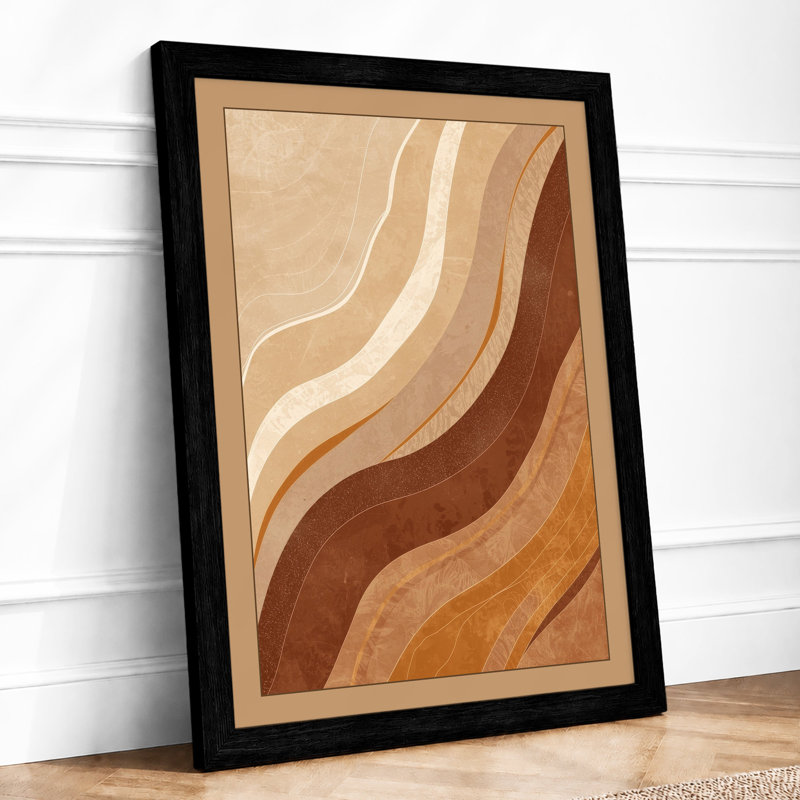 Earth Currents Minimalist - Print, Black, A4 - 29.7 x 21.0 cm