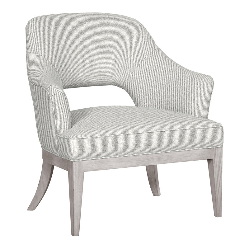 Kaley 32.5" Chair, Dove Gray, Callaloo Cotton