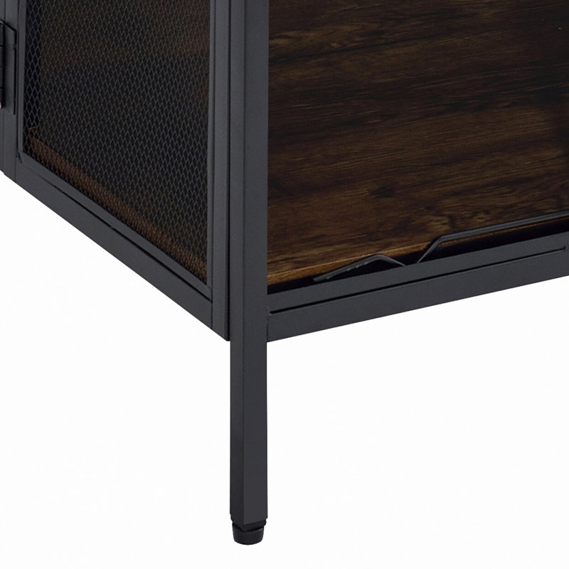Table basse avec 4 portes coulissantes